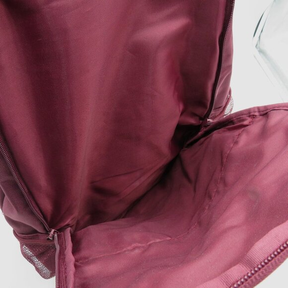 Skechers Burgundy 17" Backpack Mesh Pockets Padded Straps Durable Design - Picture 9 of 10